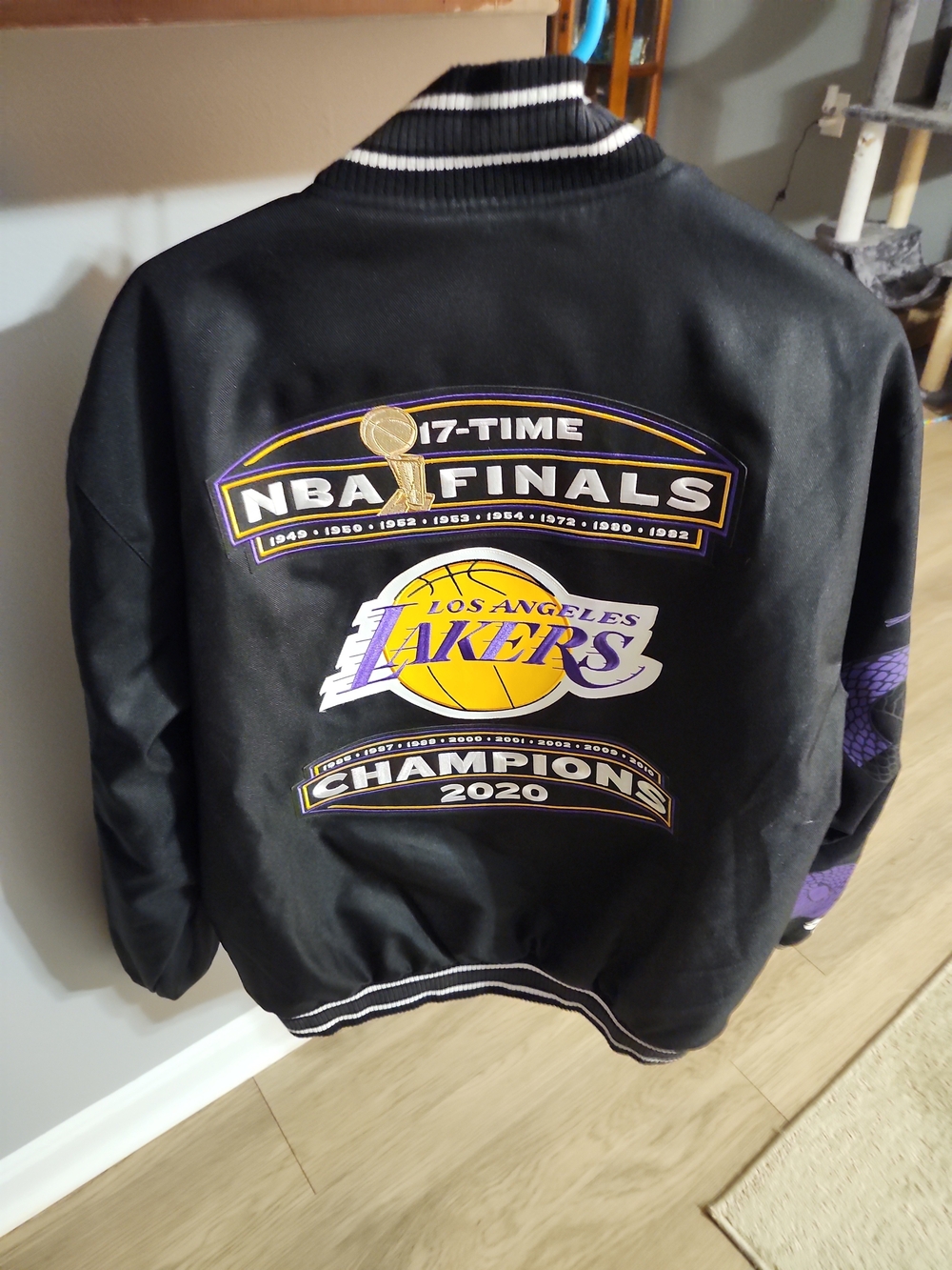 Jh Design 2020 Lakers Finals 17 Championships Jacket. Kobe Memorial